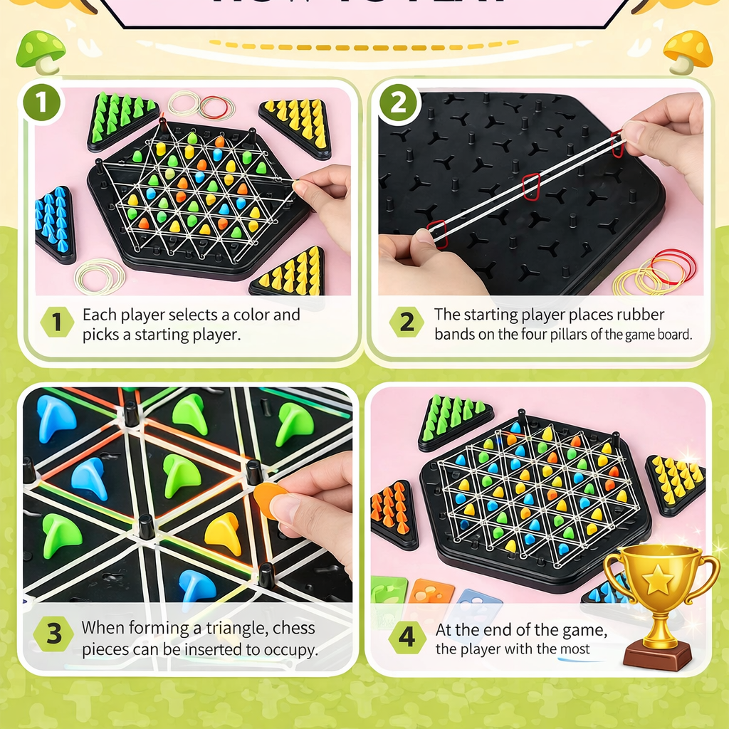 Triangle Chess With Connected Lines