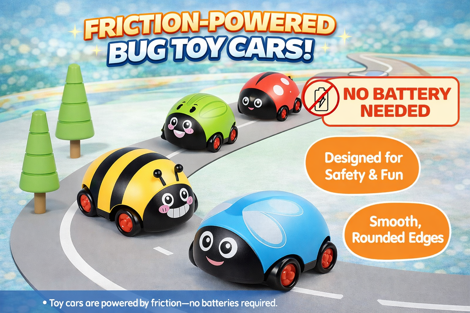 Beetle Toy Double Pullback