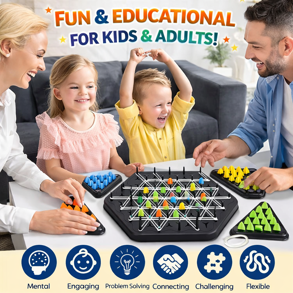 Triangle Chess With Connected Lines