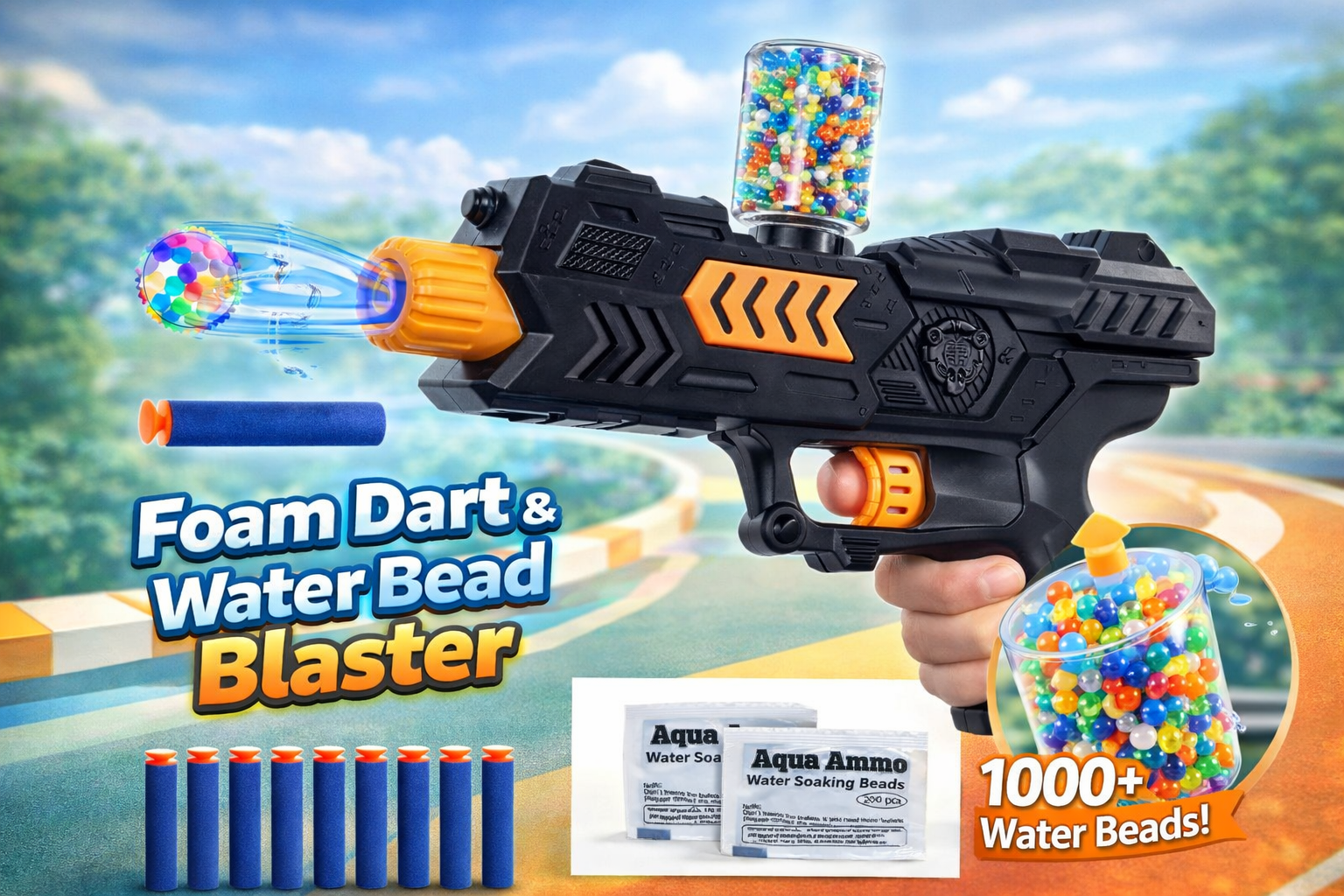 2 In 1 Soft Aqua Blaster Gun