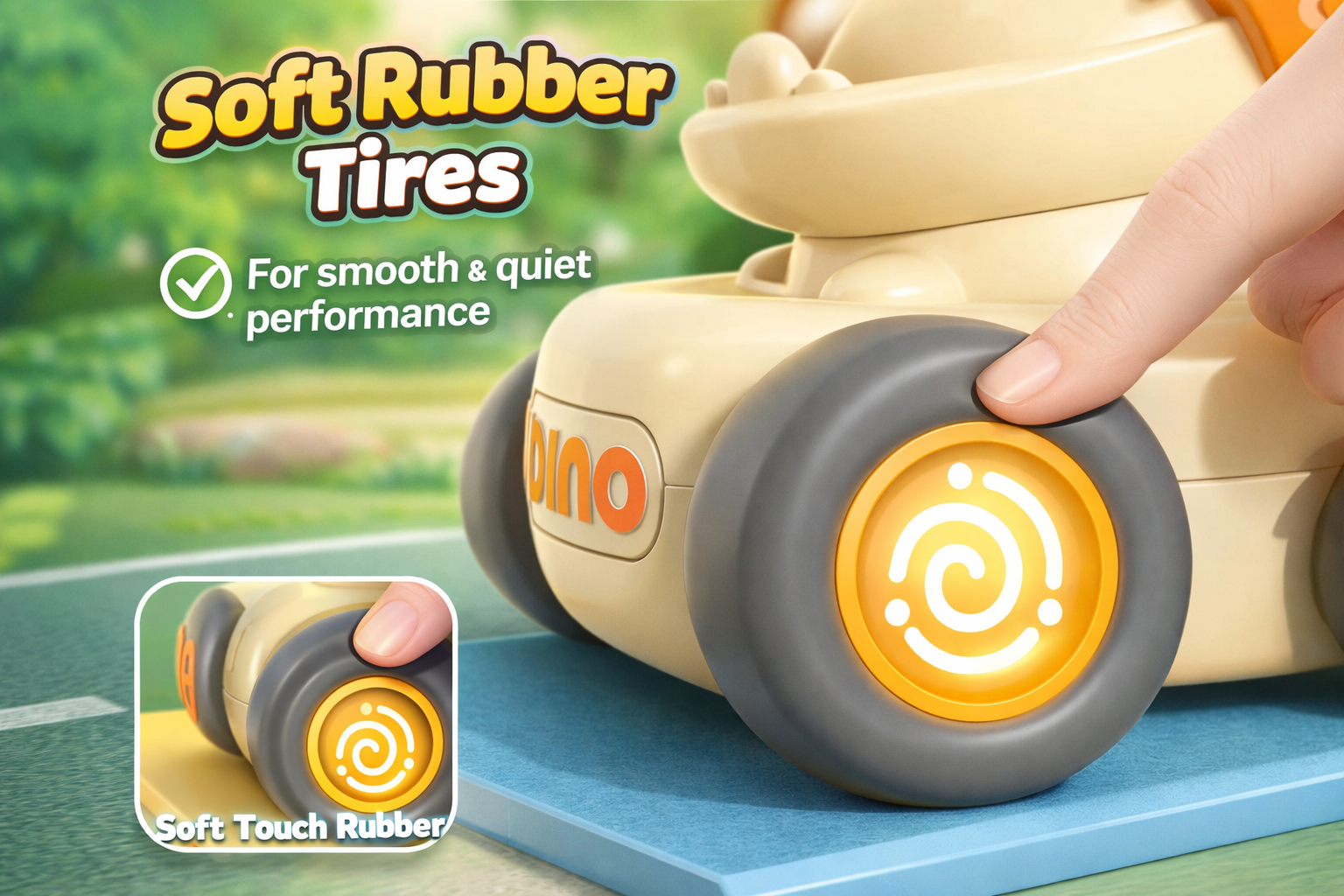 Press N Go Dino Whistle Car