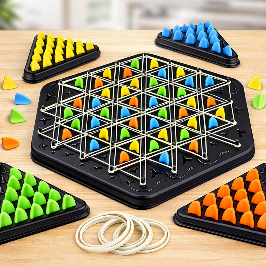 Triangle Chess With Connected Lines