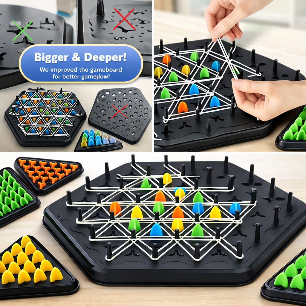 Triangle Chess With Connected Lines