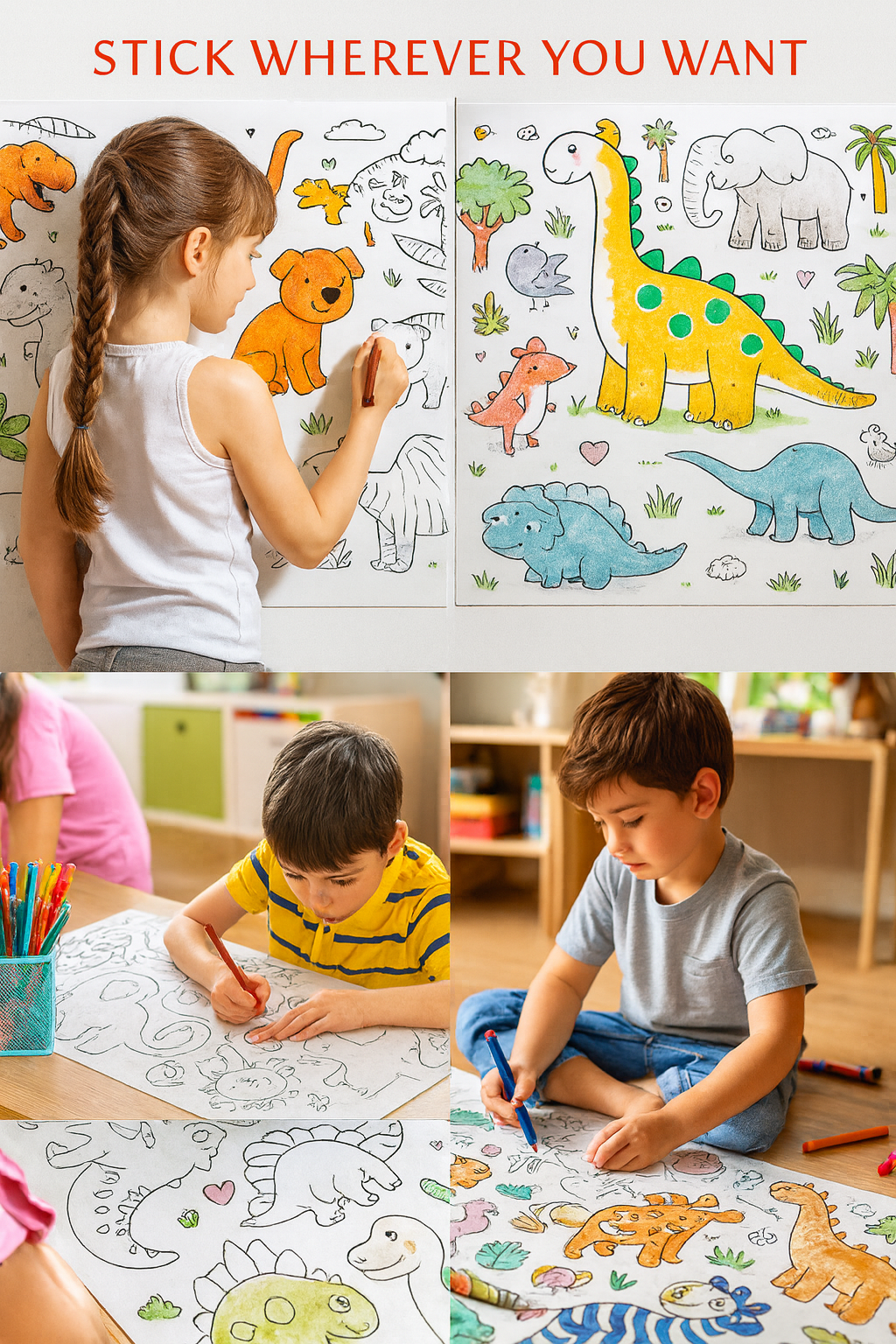 Imagination Roll™ – 3 Meter Coloring Canvas for Creative Kids. Buy 1 Get 1 Free