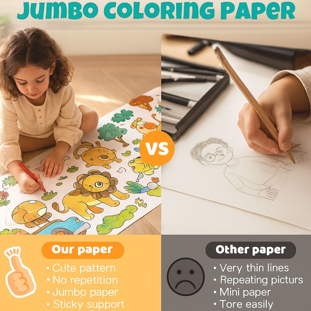 Imagination Roll™ – 3 Meter Coloring Canvas for Creative Kids. Buy 1 Get 1 Free