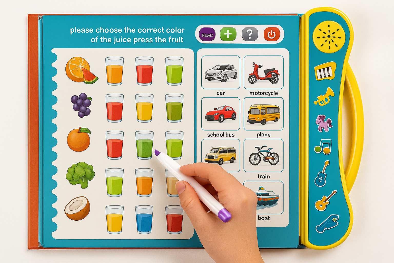 DENORY Learning Sound Book || Smart Readers Early Learning Study Book