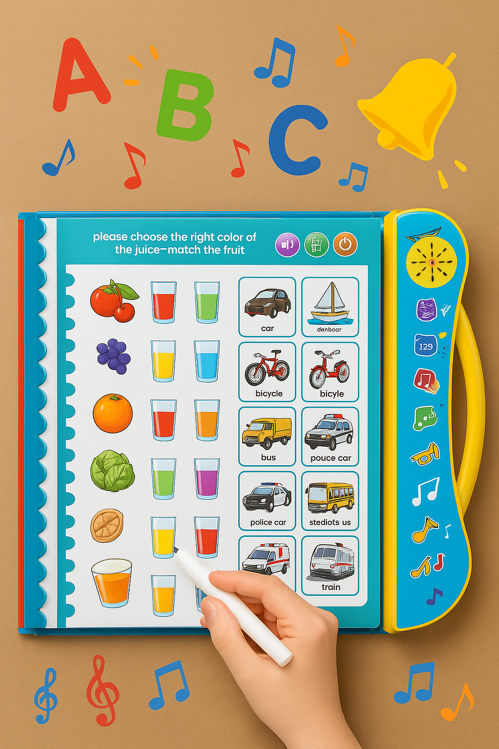 DENORY Learning Sound Book || Smart Readers Early Learning Study Book
