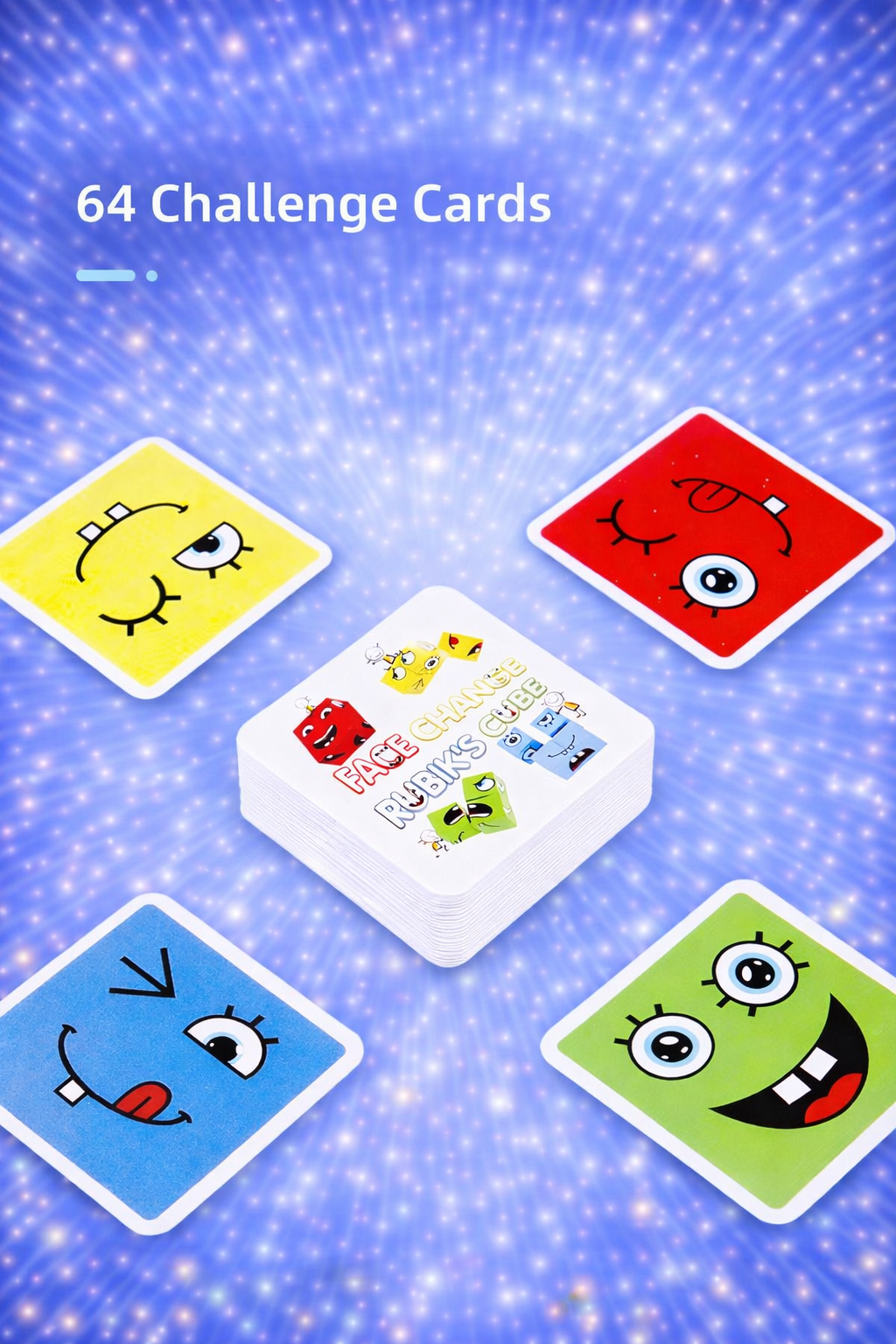 Wooden Cube face Changing Game for Kids | Expressions Matching Block Puzzle Toy, Preschool Educational Learning Activities Game for Boys, Girls, Adults etc. Age above 3+ Years
