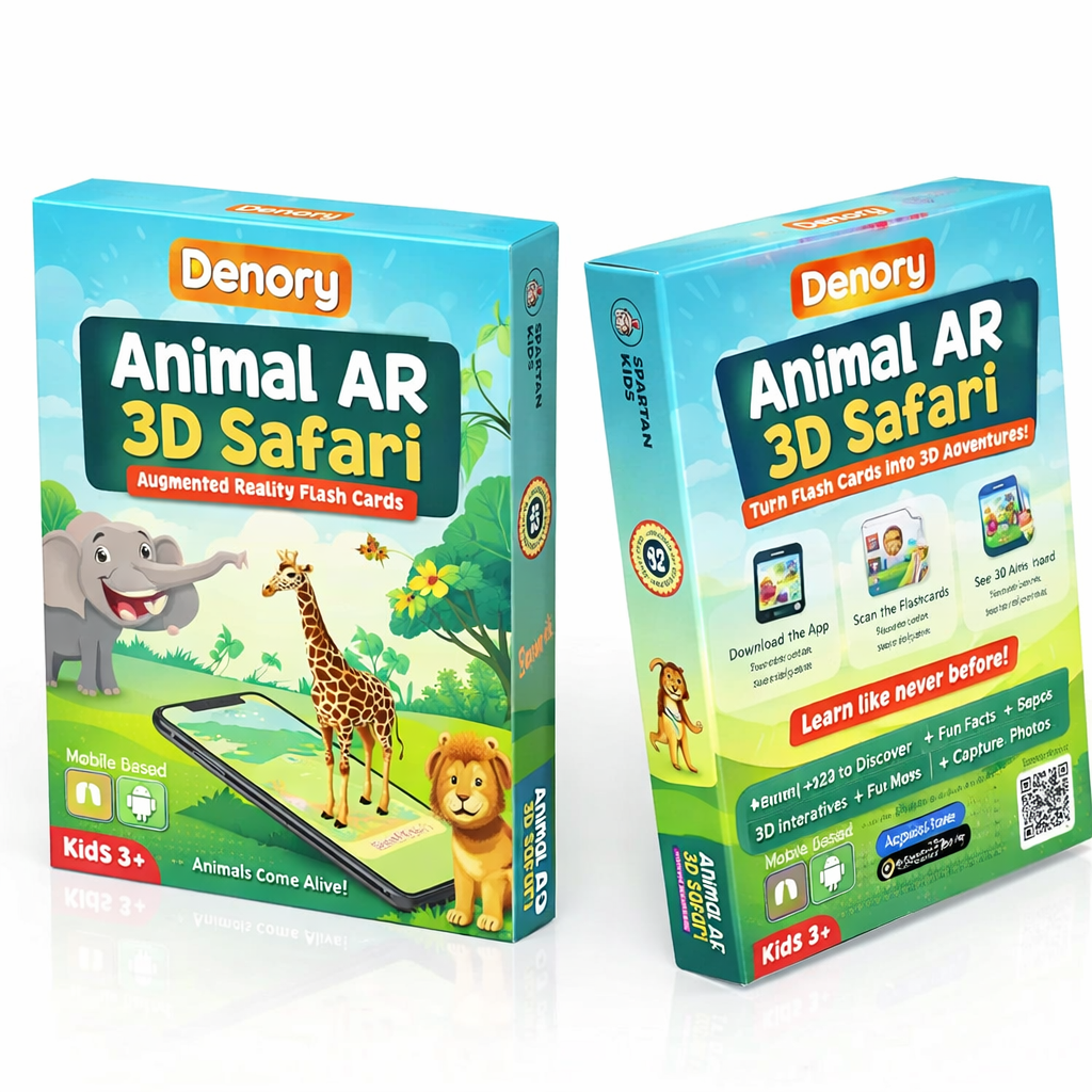 Animal 3D Safari Flashcard