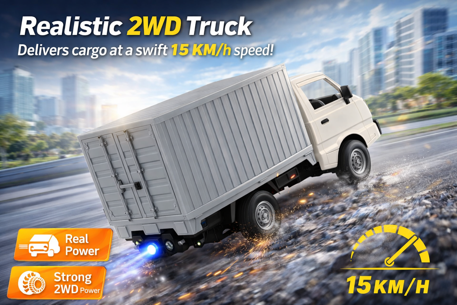Container Truck Remote Control with Spray