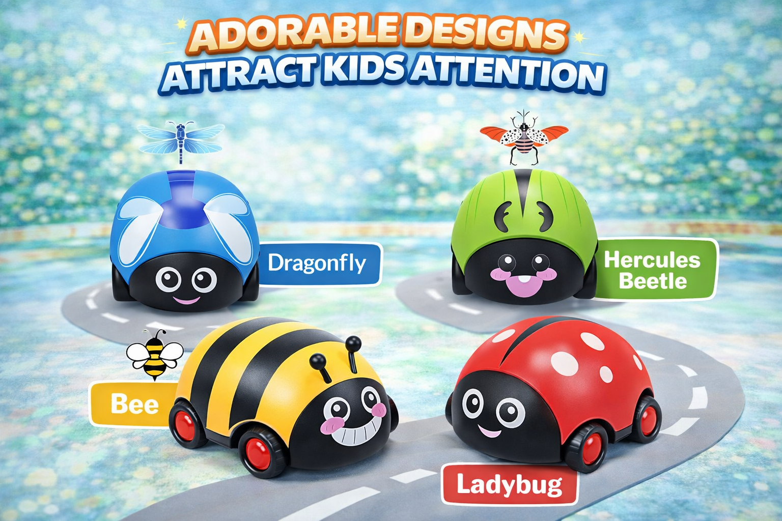 Beetle Toy Double Pullback