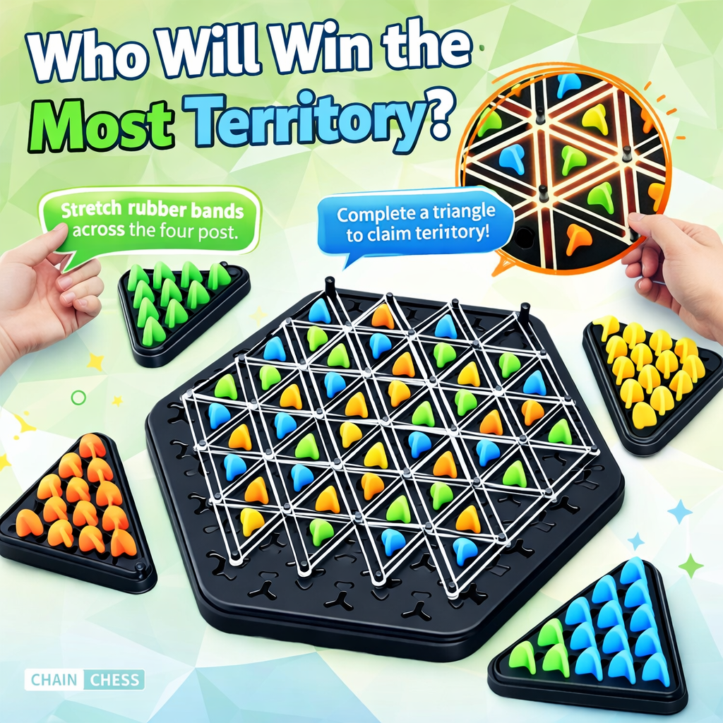Triangle Chess With Connected Lines