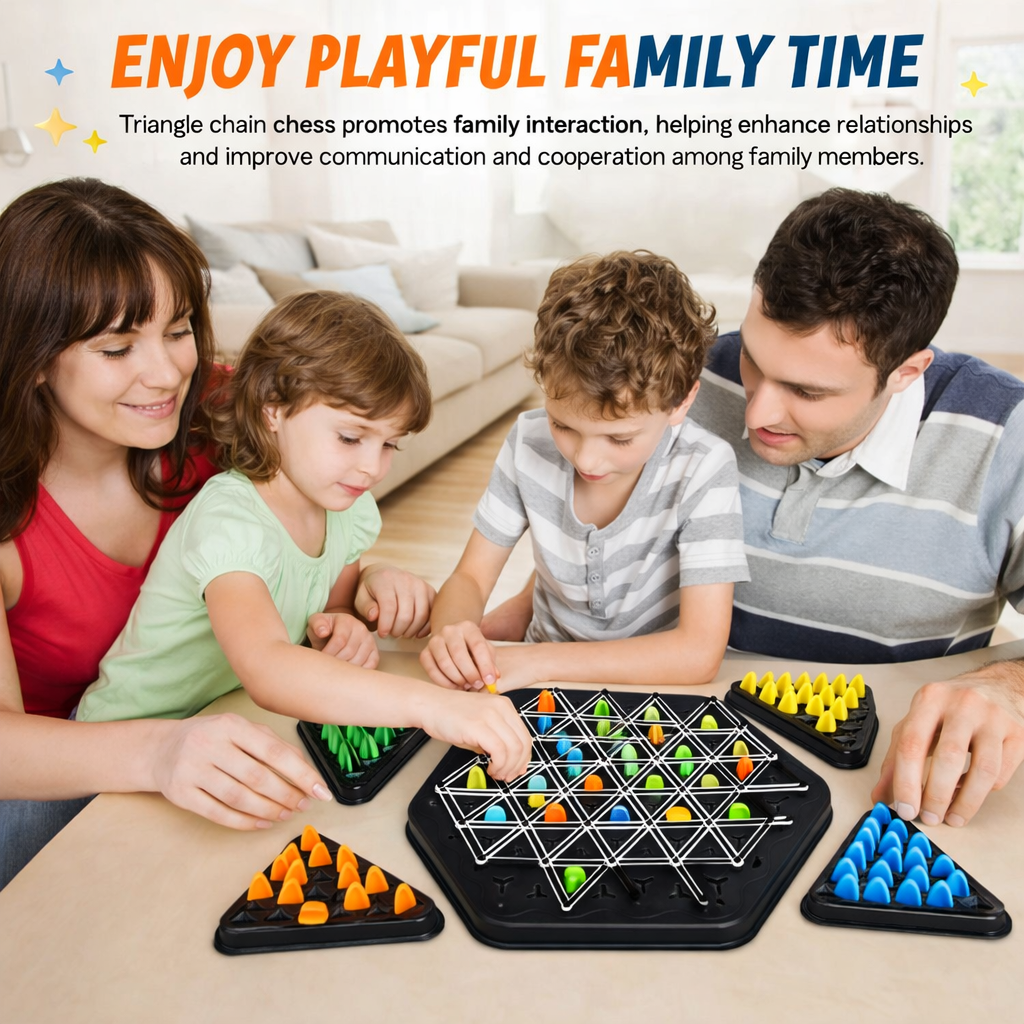 Triangle Chess With Connected Lines