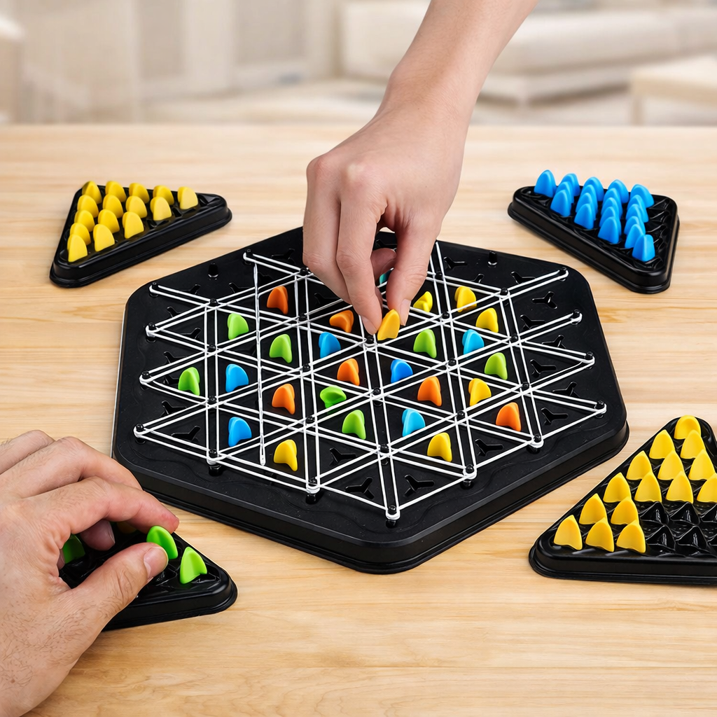 Triangle Chess With Connected Lines