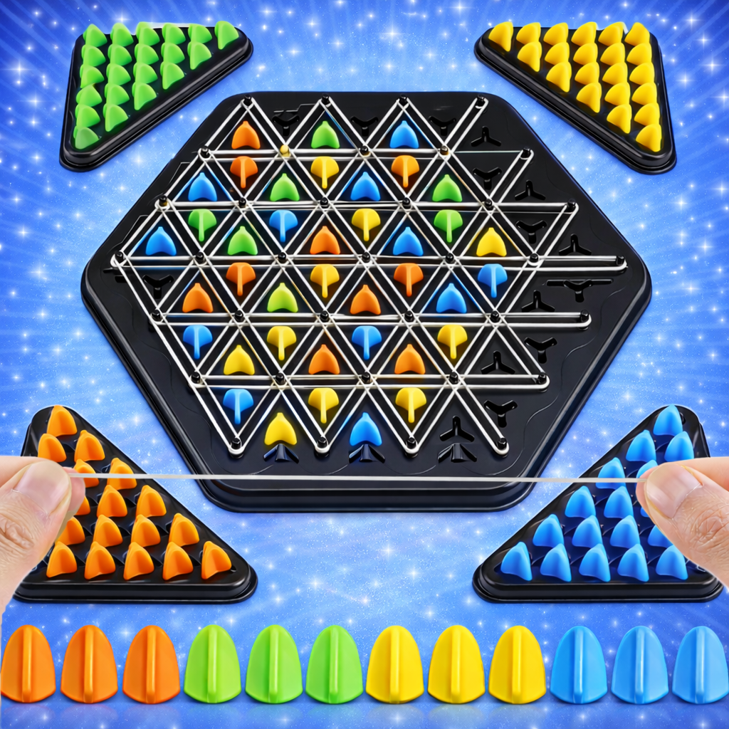 Triangle Chess With Connected Lines
