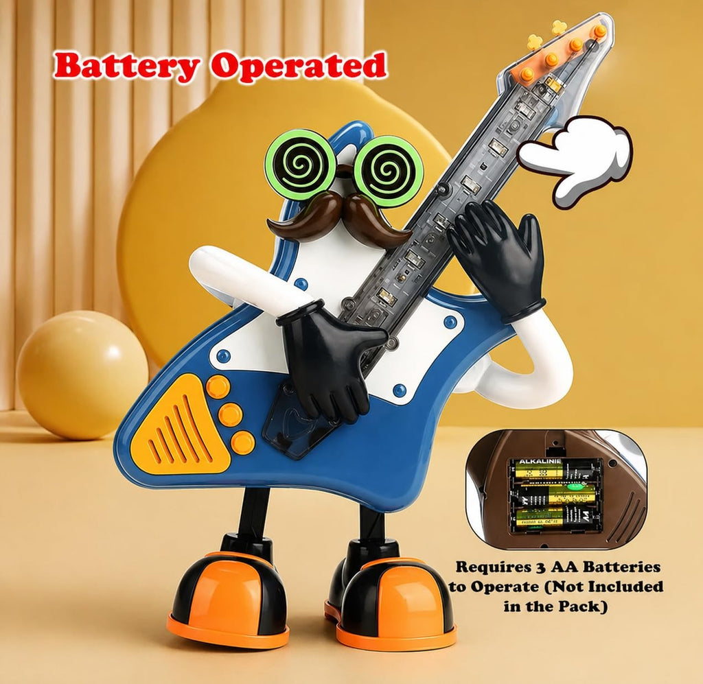 Mr. Rock Dancing Guitar Toy for Kids with Light & Music | LED Lights, Dance & Rhythm