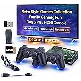 M8 Retro Video Game Stick – Plug & Play 4K Gaming Console for TV with Wireless Controllers