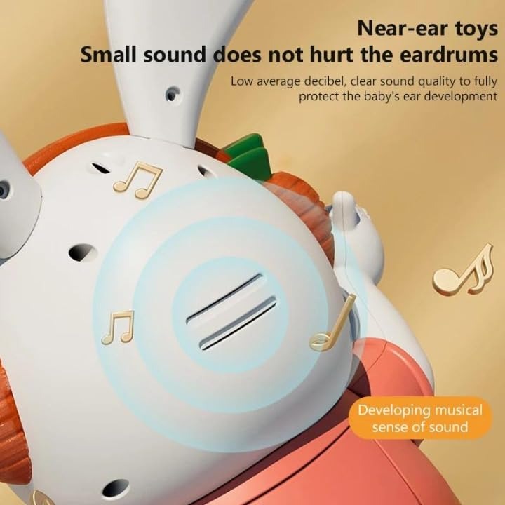 Rabbit Dance Toy for Kids, Interactive Dancing Bunny Toy | Battery Operated with LED headphoes and Sound