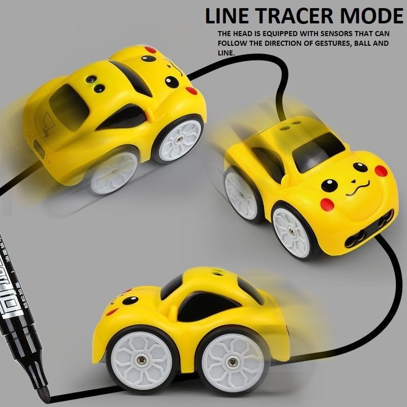 Smart Magic Induction RC Car | 2.4GHz Remote Control Sensor Car with LED Lights & Music