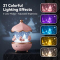 Rabbit Star Projector Night Light for Kids – 360° Rotating Galaxy Projector with 6 Film Discs & 5 Color Modes