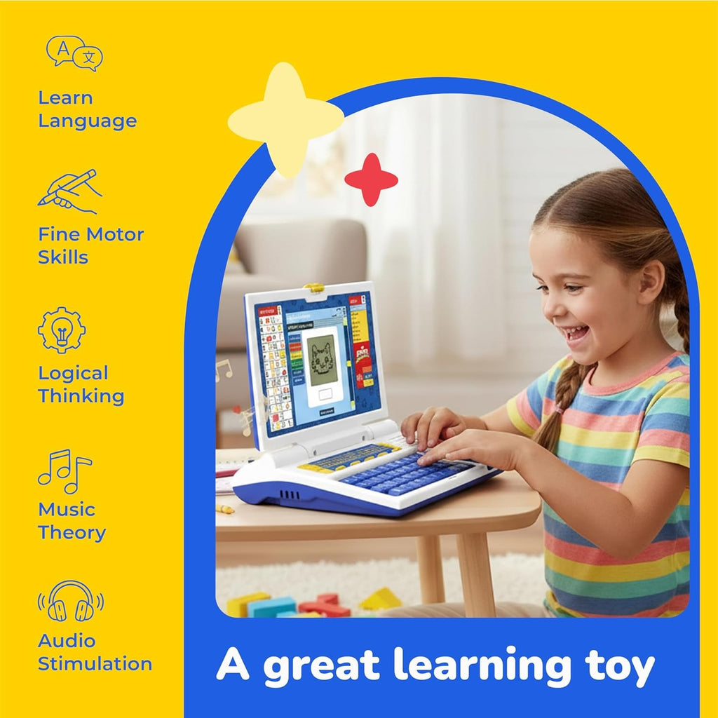 Lifelong Kids Learning Laptop Toy – Educational Computer with 20 Fun Modes, Music, Alphabets & Words (2-5 Years) (Copy)