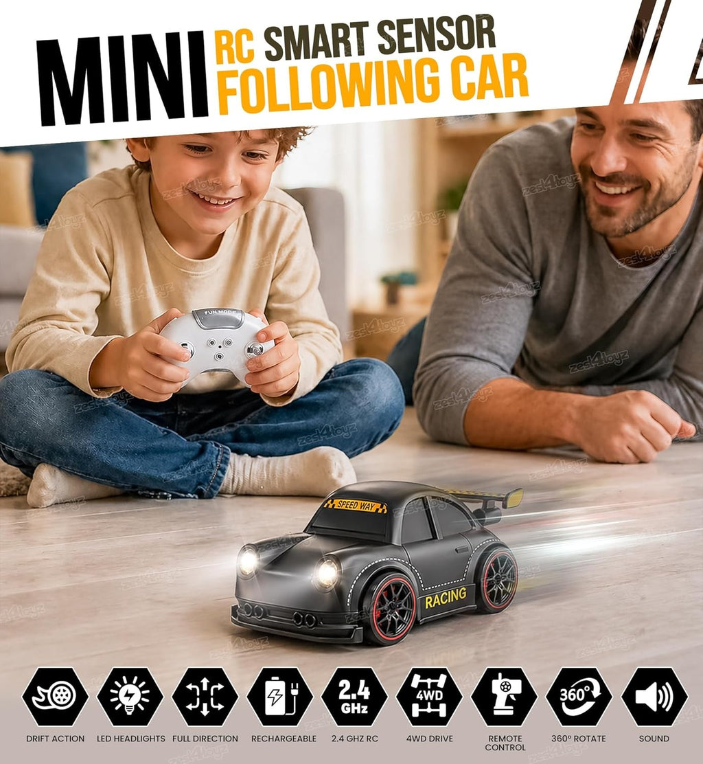 Remote Control Drift Car for Kids – 2.4GHz Smart RC Car with Follow Mode & USB Type-C Charging