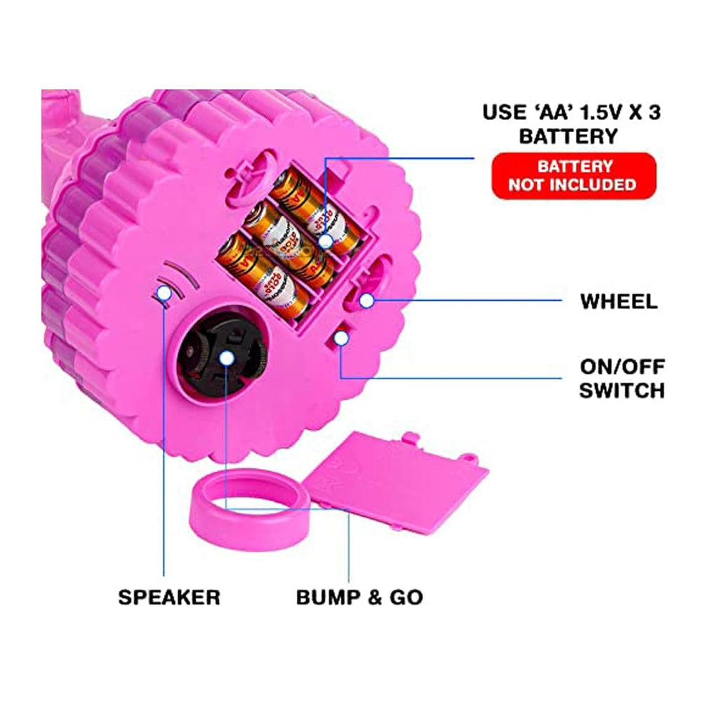 Musical Dancing Princess Doll, 360° Auto-Rotating, 3D LED Lights, Cake Dress Design, Kids Birthday Gift, Battery Operated -Color As Per Stock