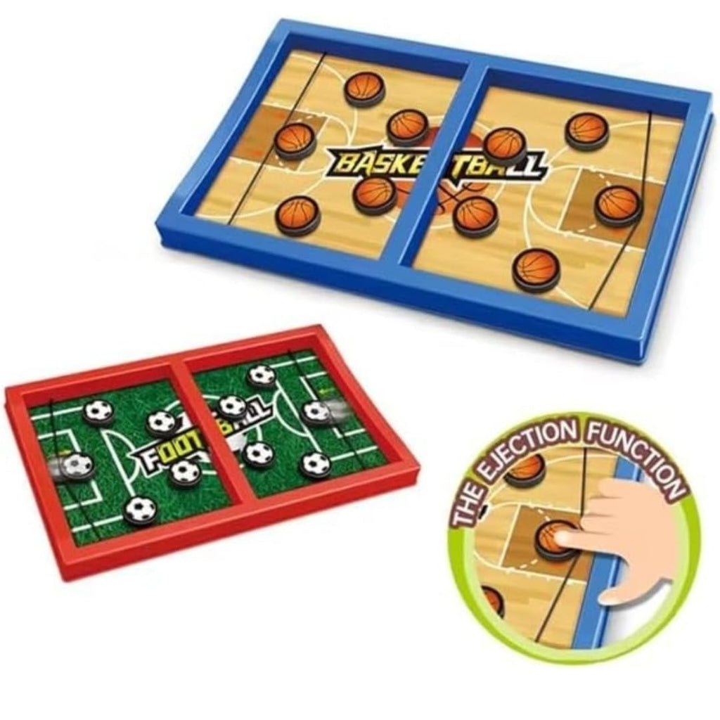 Football Edition Sling Puck Game – Fast-Paced Wooden Desktop Battle Game