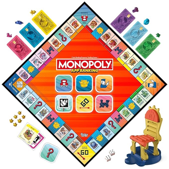Monopoly Electronic Banking Edition – Property Trading Strategy Game for Kids and Adults