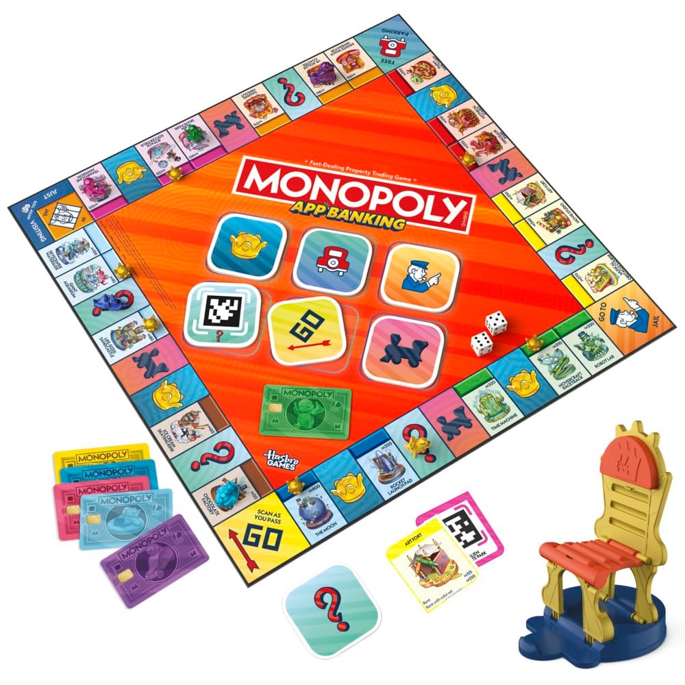 Monopoly Electronic Banking Edition – Property Trading Strategy Game for Kids and Adults