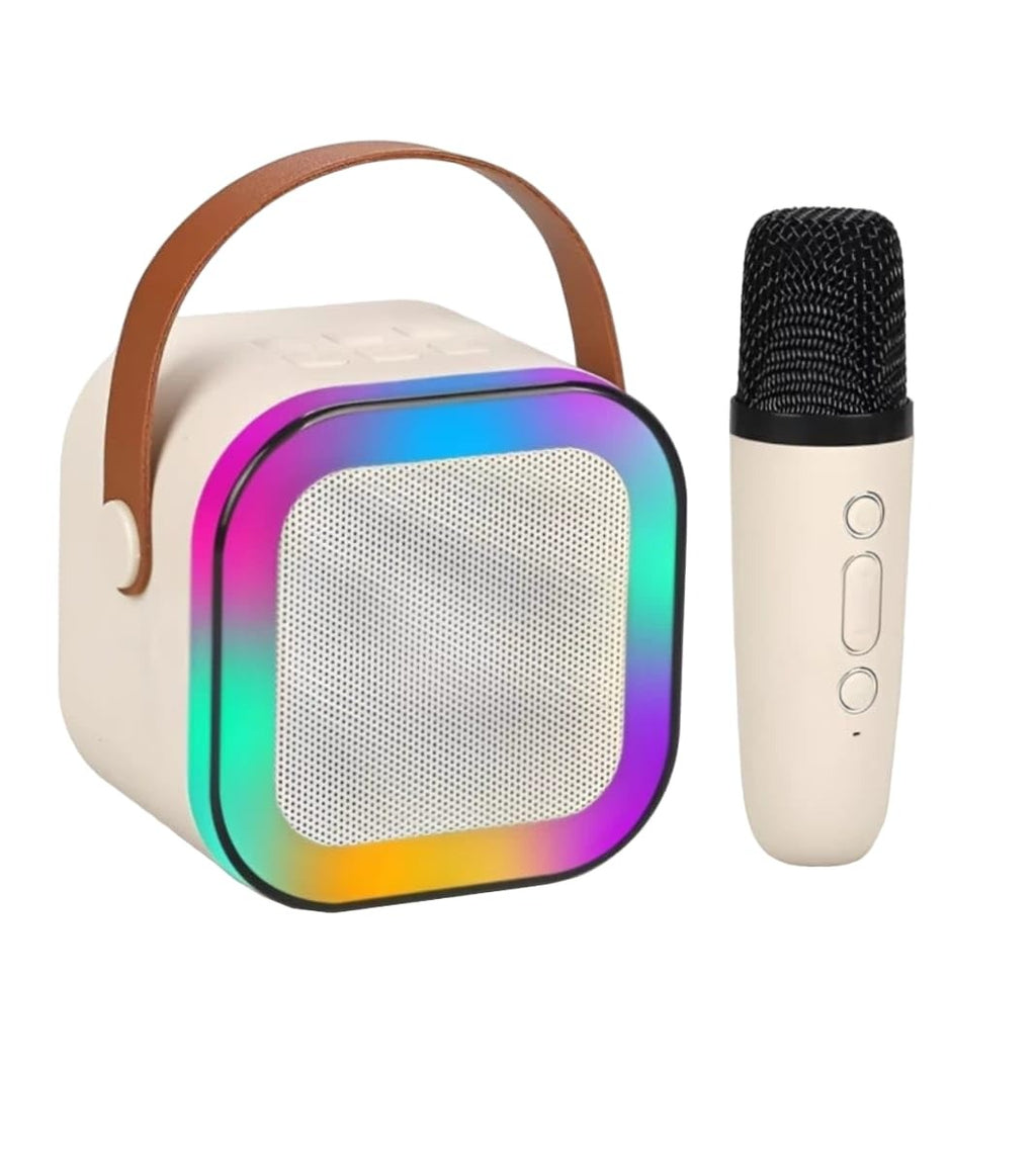 Magicwand® K12 Kids Karaoke Microphone & Bluetooth Speaker | USB-C Rechargeable | RGB LED Lighting | 1 Wireless Mic Included | Portable Singing Machine for Children