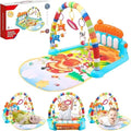 Little's Joy Baby Piano Gym – Newborn Tummy Time Activity Mat with Lights and Music