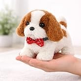 Jumping, Walking & Barking Dog Toy – Soft Plush Puppy with Backflip Action, Realistic Sounds & Interactive Play | Best Birthday Gift for Kids