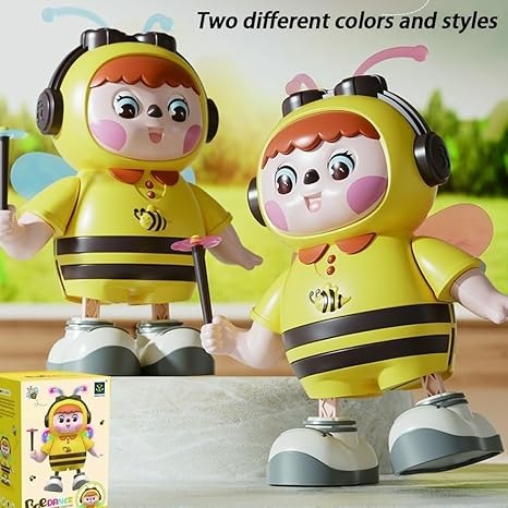 Musical Dancing Bee Toy with LED Lights | Battery Powered Honeybee Character Toy for Boys & Girls Ages 3+