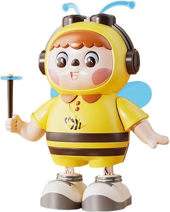 Musical Dancing Bee Toy with LED Lights | Battery Powered Honeybee Character Toy for Boys & Girls Ages 3+
