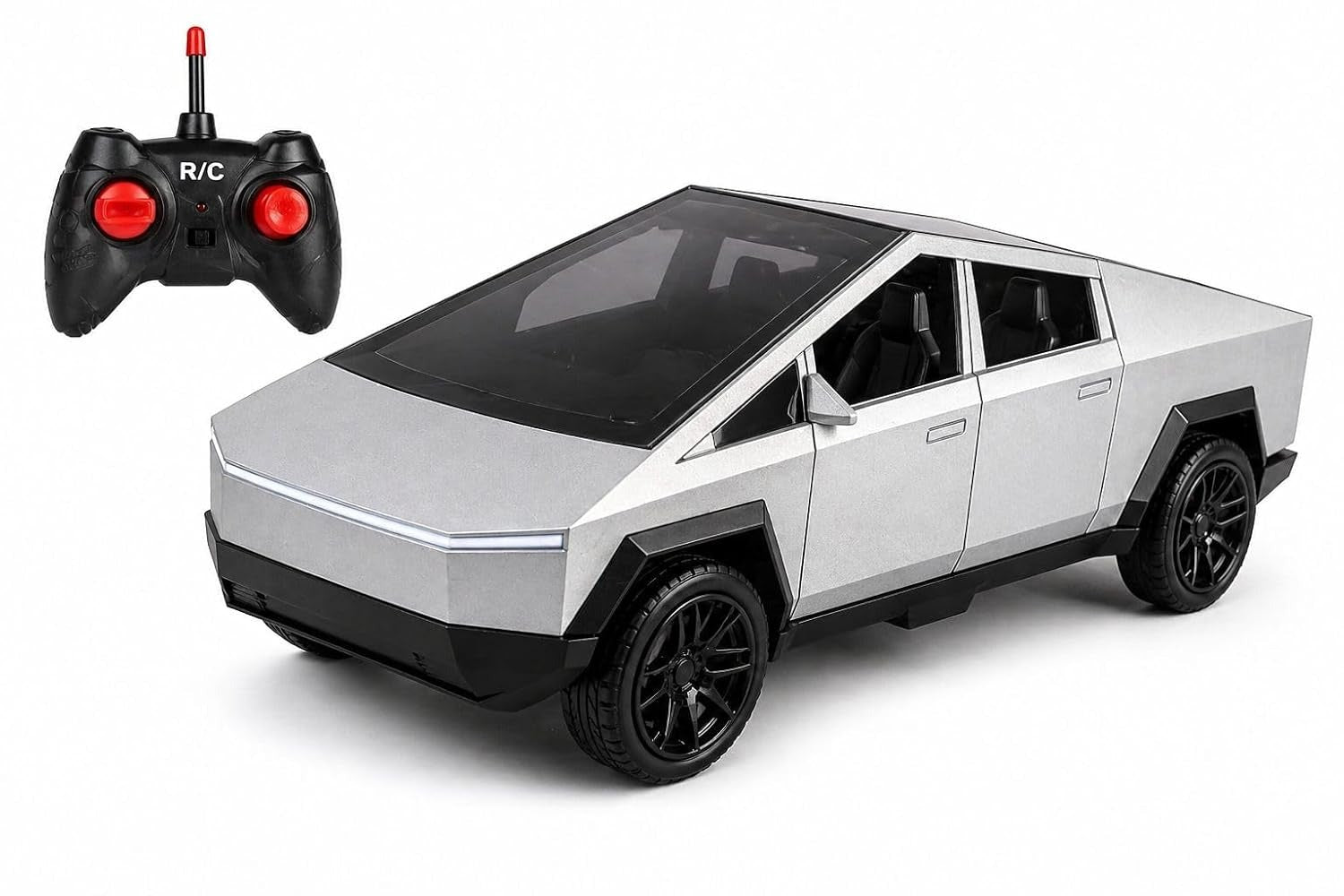 All-Terrain RC Cyber Truck | 1:14 Scale Remote Control Racing Car with LED Design & Rechargeable Battery