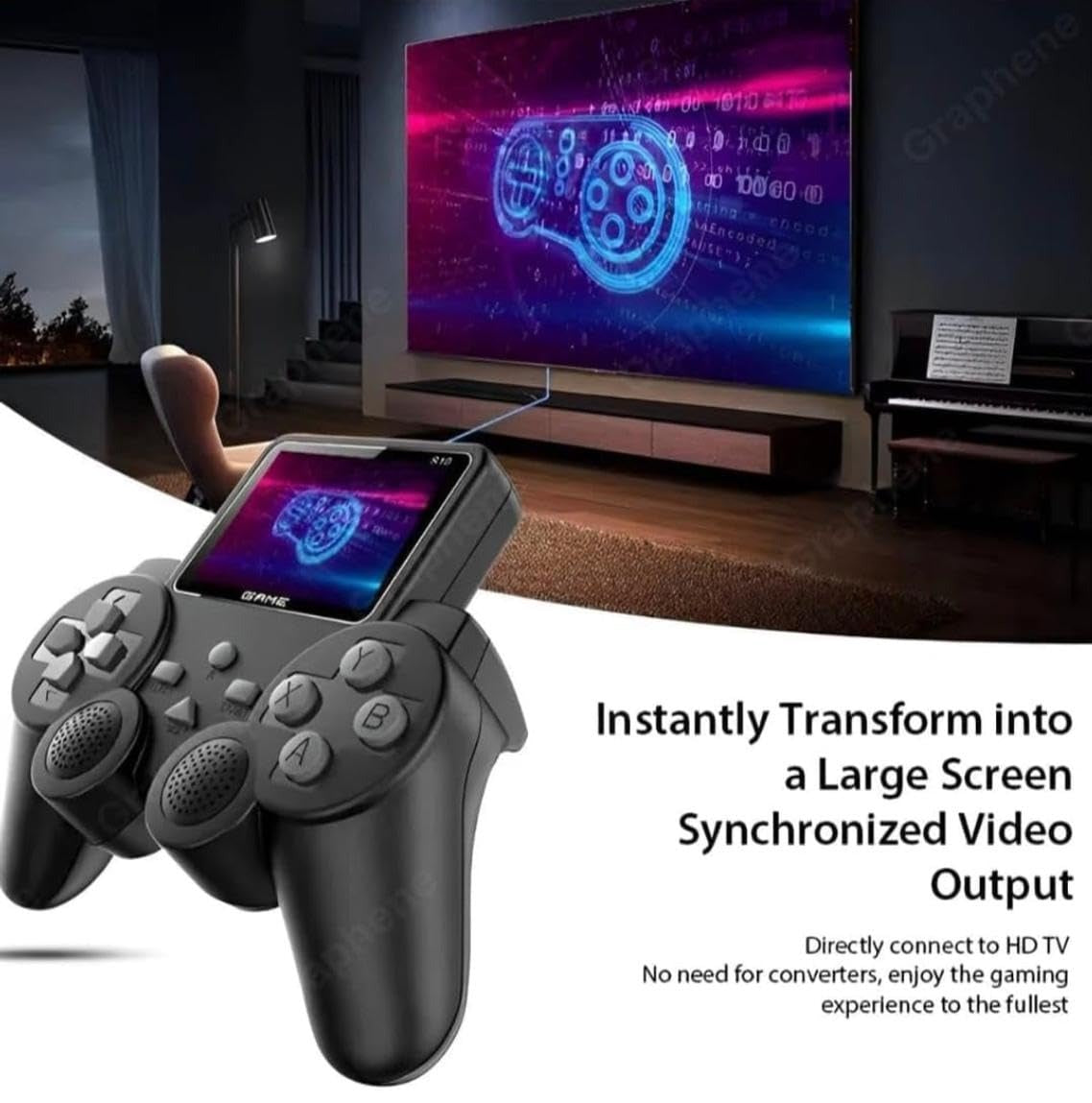 S10 Mini Game Console – 520 Classic Built-in Games with TV Connectivity