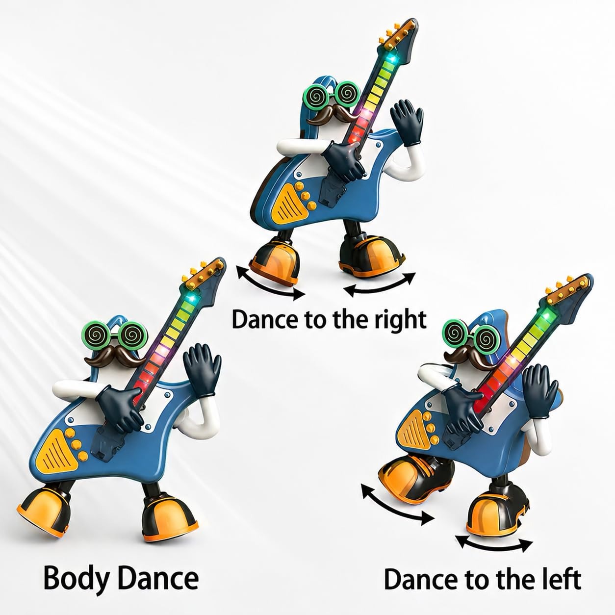 Mr. Rock Dancing Guitar Toy for Kids with Light & Music | LED Lights, Dance & Rhythm
