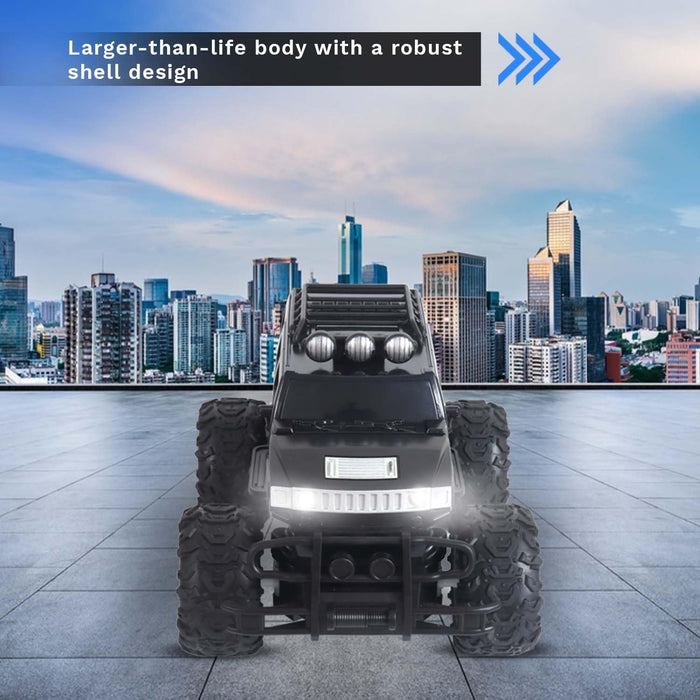 Off Roader Rechargeable Remote Control Car | RC Car Monster Truck | 4 Headlight Modes | Lithium Battery | C-Type Charging | 2.4GHz Remote Controller